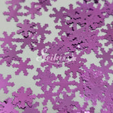 Purple Snowflakes Shape Glitter - Purple Glitter
